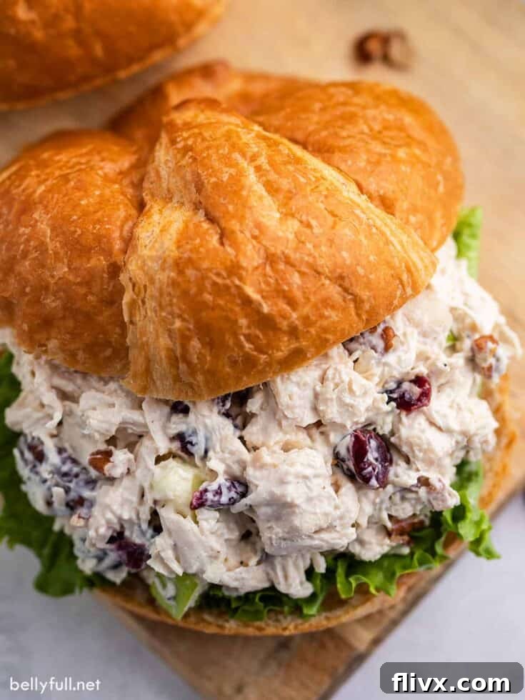 Best Chicken Salad with Cranberries, Apples, and Pecans