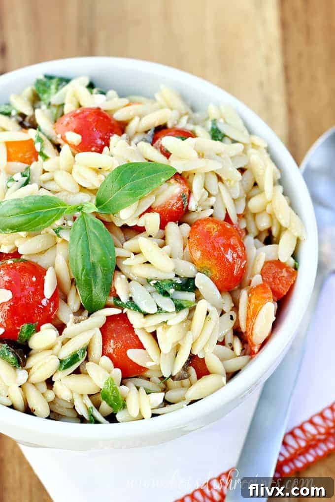 Mediterranean Orzo Salad with Favorite Ingredients