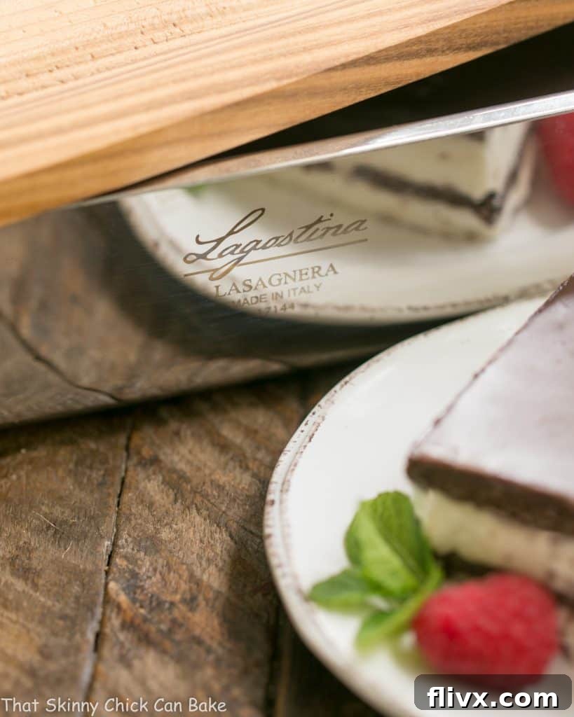 No Bake Chocolate Lasagna | A decadent layered dessert with chocolate graham crackers, creamy custard, chocolate ganache and no Cool Whip or oven needed!