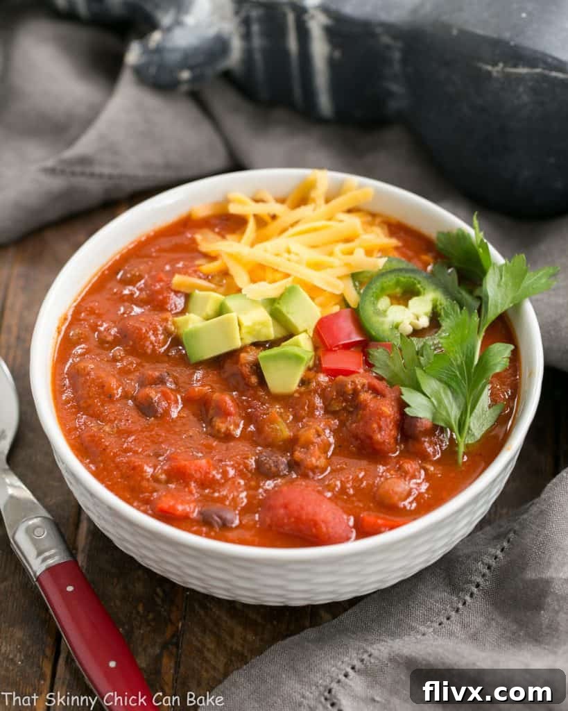 Easy Black Bean Chili | Perfect dinner on a cold night or for game day!