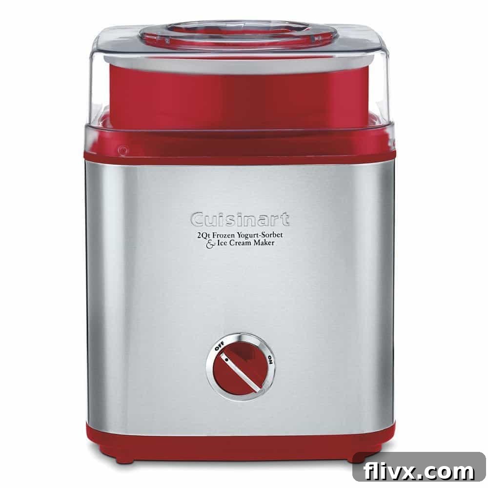 Cuisinart Frozen Yogurt Sorbet & Ice Cream Maker, ready to create homemade treats.