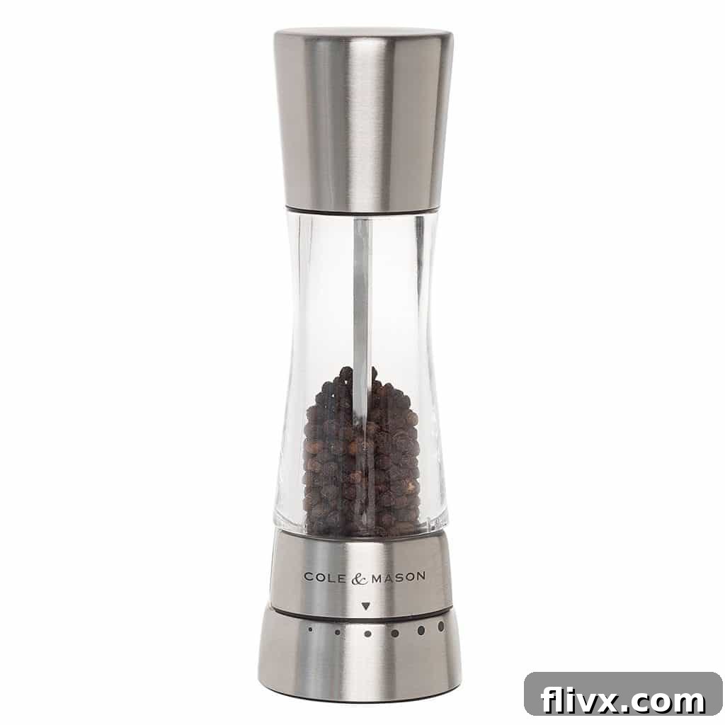 Cole & Mason Salt and Pepper Mill Grinder Set, stylish and functional.