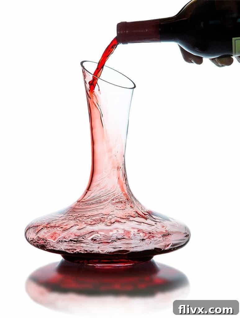 Elegant Le Chateau Red Wine Decanter, enhancing the wine-drinking experience.