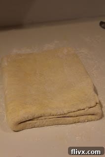 Puff pastry ready to be chilled