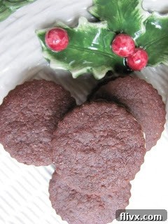 Close-up of chocolate cookie dough being prepared