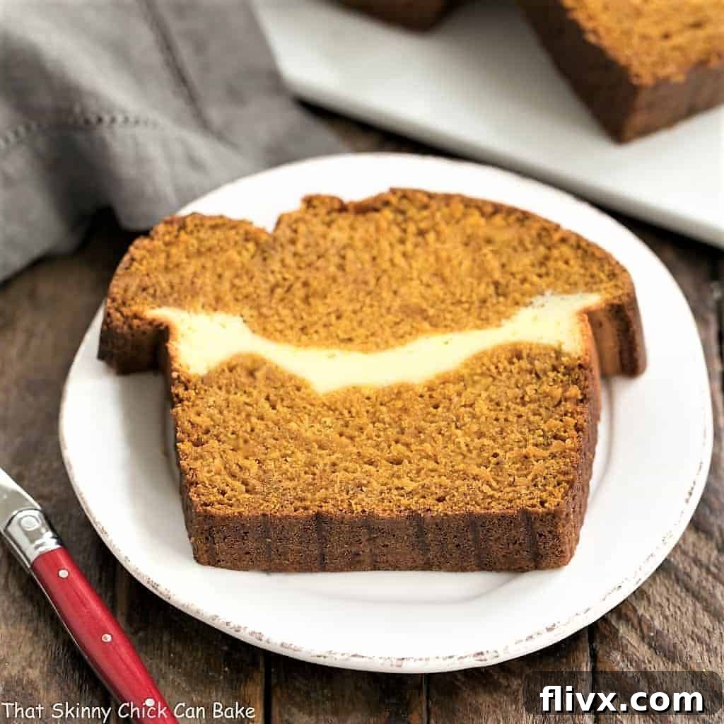 Cream Cheese Filled Pumpkin Bread