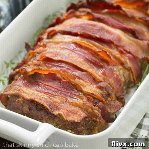 Bacon Topped Meatloaf - Pure comfort food with a retro flavor profile and golden-brown exterior!