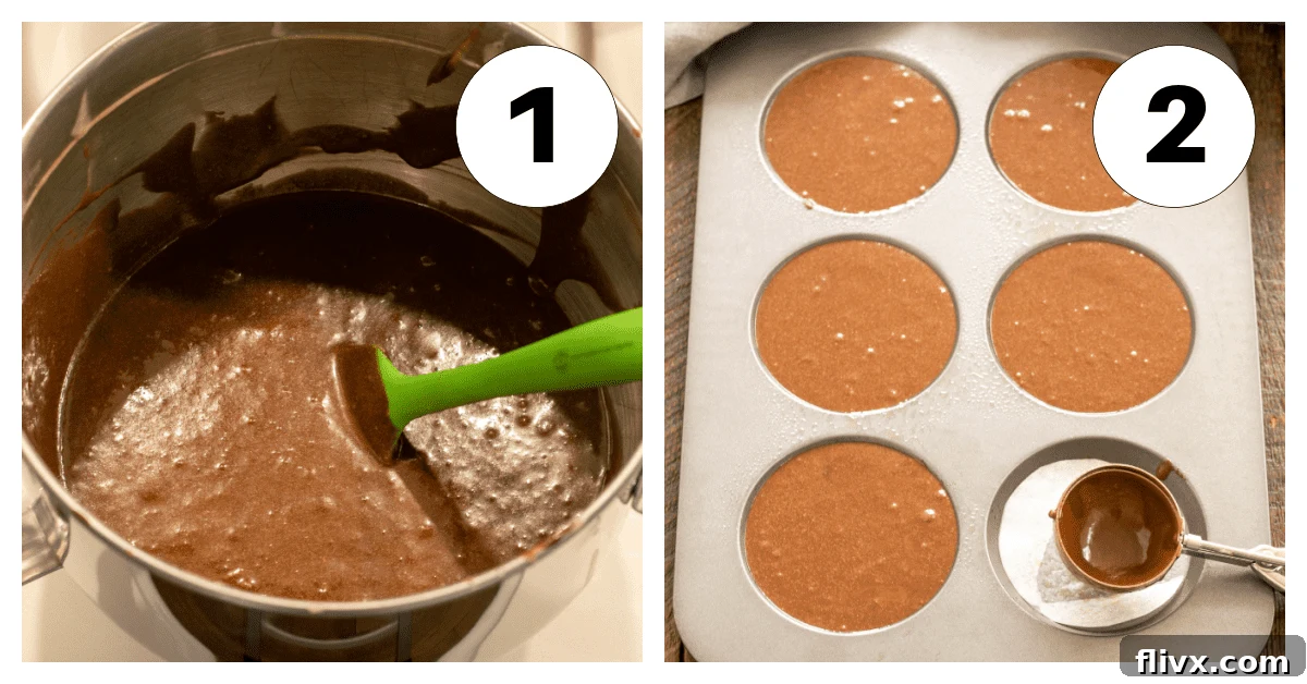 Whoopie pie process shots 1,2.