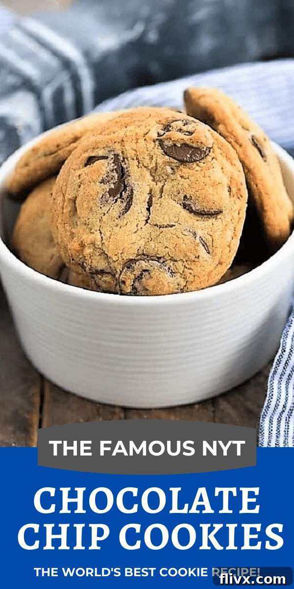 The best chocolate chip cookie recipe photo and text collage, highlighting the steps and delicious outcome.