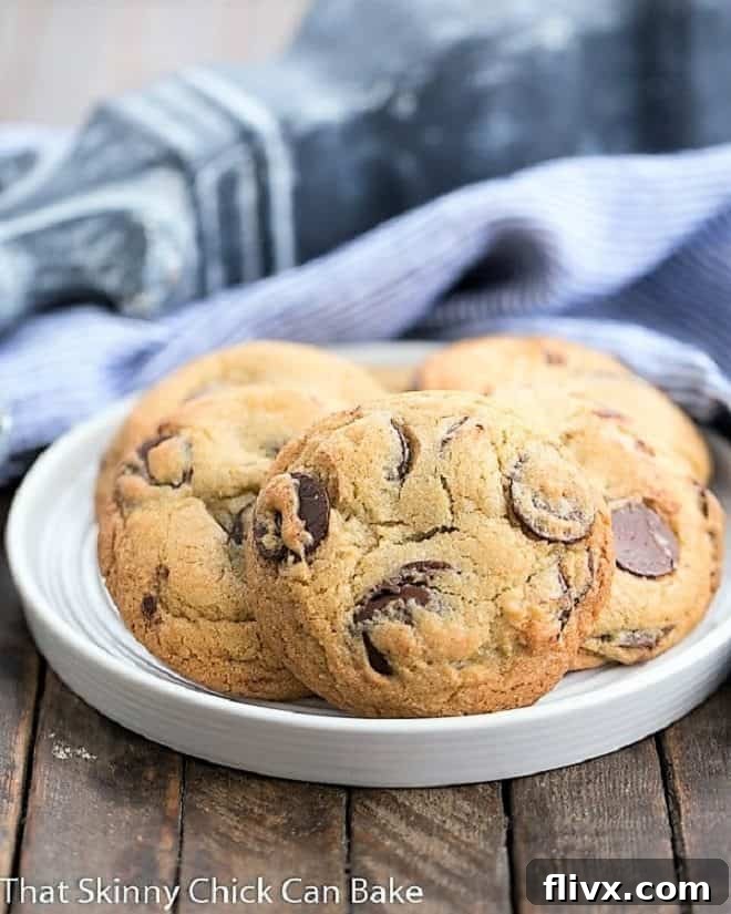 Step 6: Freshly baked chocolate chip cookies arranged for serving.