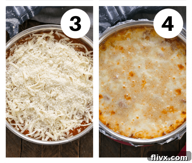 Rigatoni process shots numbered 3,4.